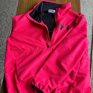 Pink under armor medium girls spring jacket